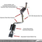 AWE Tuning Audi B8 A4 Touring Edition Exhaust - Single Side Diamond Black Tips