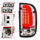 ANZO 1995-2004 Toyota Tacoma LED Taillights Chrome Housing Clear Lens (Pair) | Too Fast Autoparts | Order Online | Canada & USA Shipping
