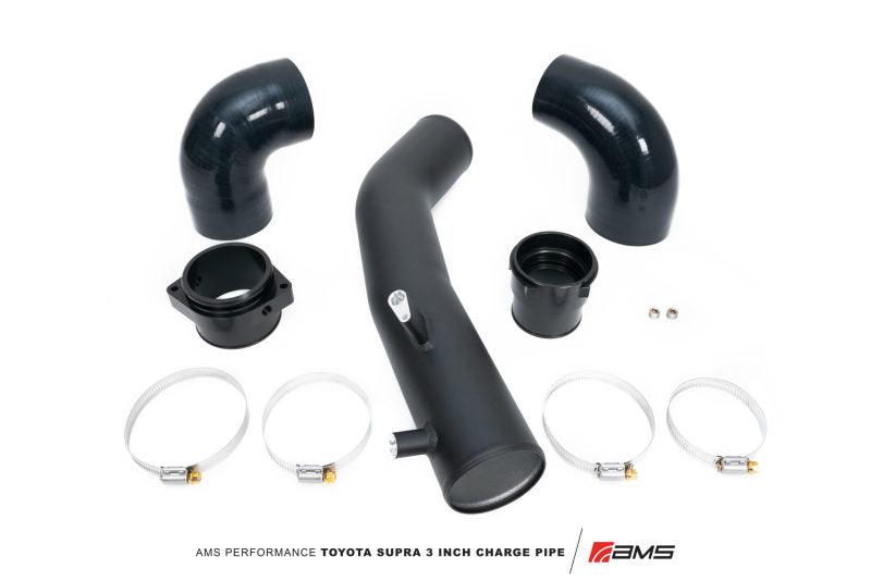 AMS Performance 2020+ Toyota Supra A90 Aluminum 3in Charge Pipe Kit | Too Fast Autoparts | Order Online