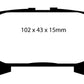 EBC 04-07 Lexus RX330 3.3 Yellowstuff Rear Brake Pads