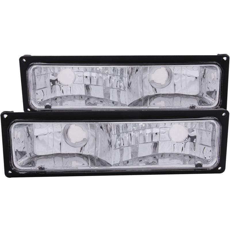 ANZO 1988-1998 Chevrolet C1500 Euro Parking Lights Black | Too Fast Autoparts | Order Online