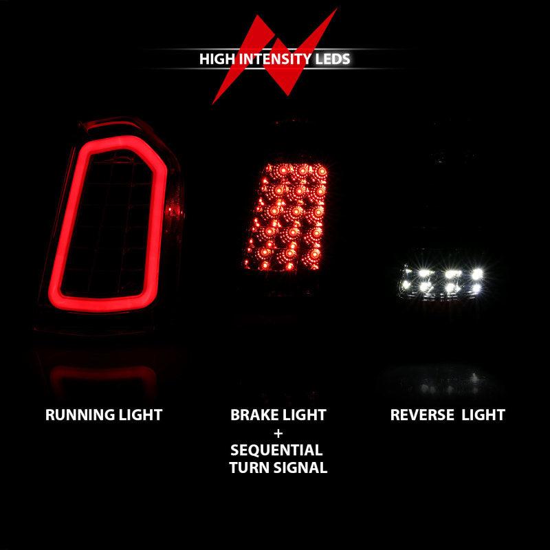 ANZO 11-14 Chrysler 300 LED Taillights Black w/ Sequential | Too Fast Autoparts | Order Online