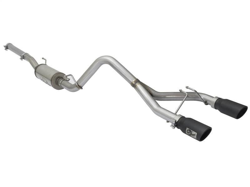 aFe Rebel Series CB 2.5in Dual Center Exit SS Exhaust w/ Black Tips 07-15 Jeep Wrangler 3.6L/3.8L V6 | Too Fast Autoparts | Order Online