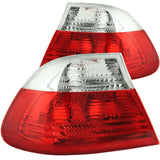 ANZO 2000-2003 BMW 3 Series E46 Taillights Red/Clear | Too Fast Autoparts | Order Online | Canada & USA Shipping
