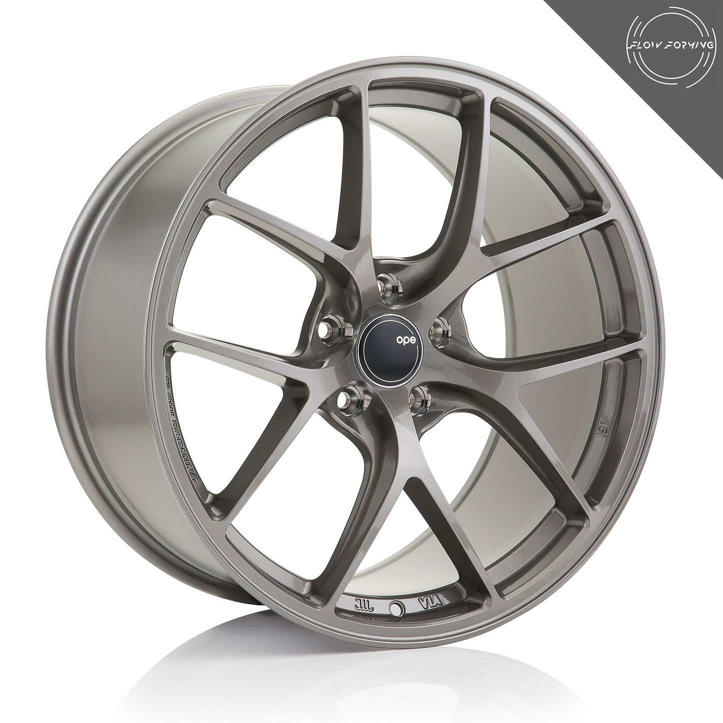 OPE Wheels FF02 Style With SONIC GREY Finish | Size - 19x9.5 | PCD - 5x114.3 | Offset - 35 | Bore - 73.1