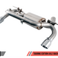 AWE Tuning BMW F3X 335i/435i Touring Edition Axle-Back Exhaust - Chrome Silver Tips (90mm)