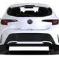 Rally Armor 18-26 Toyota Corolla Hatchback Black UR Mud Flap White Logo