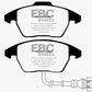 EBC 06-13 Audi A3 2.0 Turbo (Girling rear caliper) Redstuff Front Brake Pads