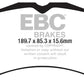 EBC 15-23 Ford Mustang 5.0L (Gen 6) Redstuff Front Brake Pads