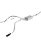 Borla 14 Sierra 1500 C/B S-Type Exh/2.75in Into Dual 2.25in Out 4in Split Rear Exit-Black Chrome