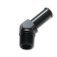 Vibrant 1/8 NPT to 1/4in Barb Straight Fitting 45 Deg Adapter - Aluminum
