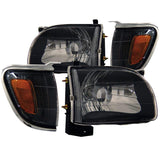 ANZO 2001-2004 Toyota Tacoma Crystal Headlights Black | Too Fast Autoparts | Order Online | Canada & USA Shipping