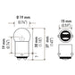 Hella Bulb 90 12V 8W BA15d G6