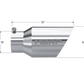 MBRP Universal Tip 6 O.D. Dual Wall Angled 4 inlet 12 length