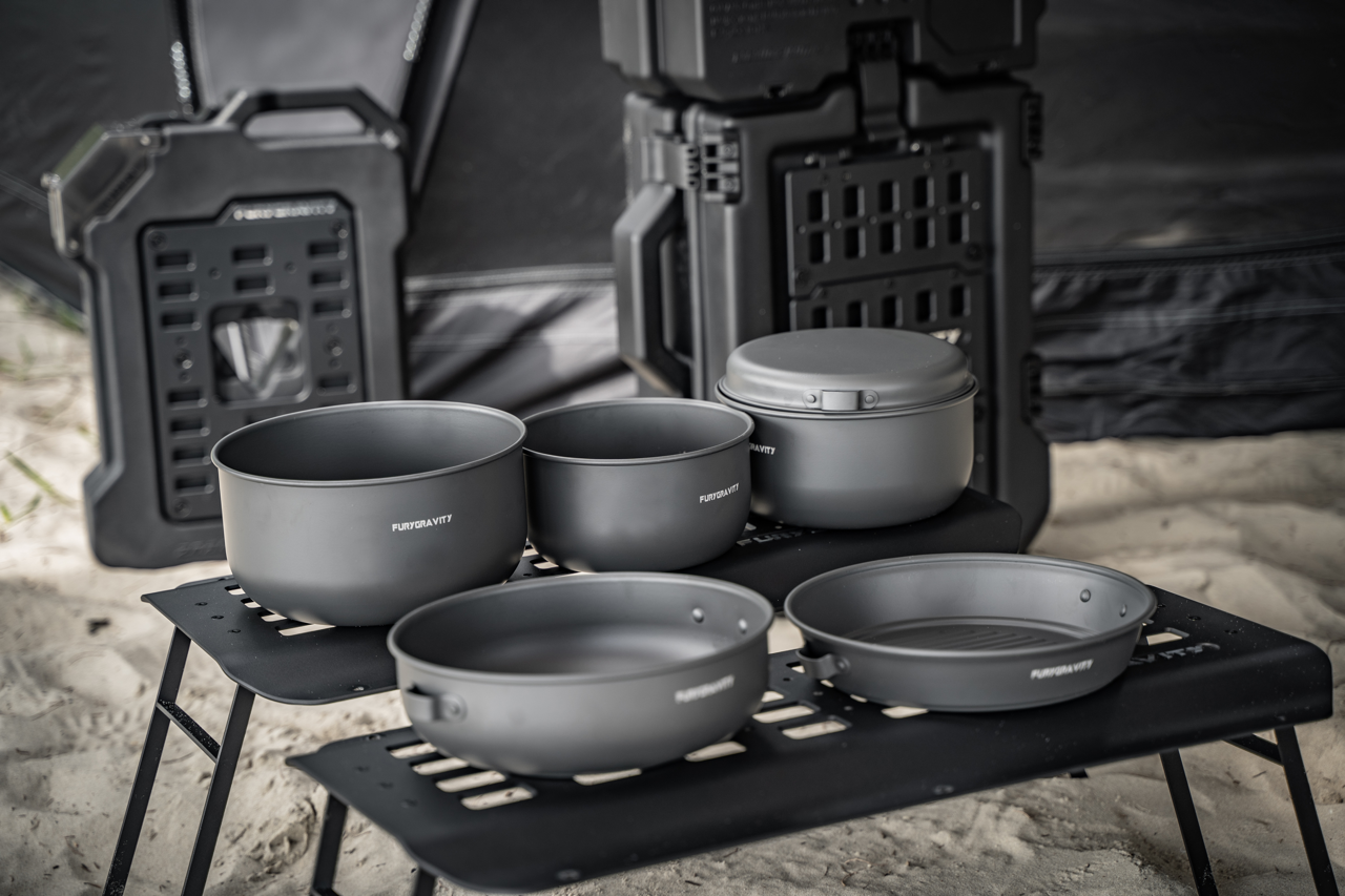 FuryGravity CAMPING WHOLE COOKING SETS W/CASE - Camping Equipment & Accessories - DW-JW-FG-6630-00
