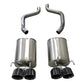 Corsa 2005-2007 Chevrolet Corvette (C6) 6.0L/6.2L Black Xtreme Axle-Back Exhaust w/4.5in Tips