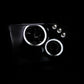 ANZO 2005-2009 Ford Mustang Projector Headlights w/ Halo Black | Too Fast Autoparts | Order Online | Canada & USA Shipping