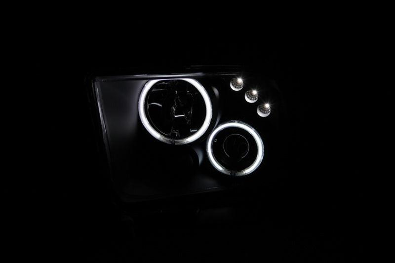 ANZO 2005-2009 Ford Mustang Projector Headlights w/ Halo Black | Too Fast Autoparts | Order Online | Canada & USA Shipping