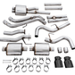 AWE Tuning 16-22 Toyota Tacoma 0FG Cat-Back Exhaust w/ BashGuard - Dual Diamond Black Tips