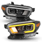 ANZO 2016-2017 Toyota Tacoma Projector Headlights w/ Plank Style Switchback Black w/ Amber w/ DRL | Too Fast Autoparts | Order Online | Canada & USA Shipping