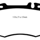 EBC 02-04 Mercedes-Benz C32 AMG (W203) 3.2 Supercharged Yellowstuff Front Brake Pads