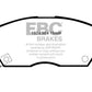 EBC 90-92 Honda Civic CRX 1.6 Si Yellowstuff Front Brake Pads