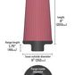 K&N Universal Chrome Round Tapered Air Filter 3in FlangeID / 6in Base OD / 4.5in Top OD / 8in Height