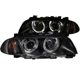 ANZO 1999-2001 BMW 3 Series E46 Projector Headlights w/ Halo Black (CCFL) | Too Fast Autoparts | Order Online | Canada & USA Shipping