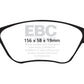 EBC 98-05 Volvo C70 2.3 Turbo T5 (16in Wheels) Yellowstuff Front Brake Pads