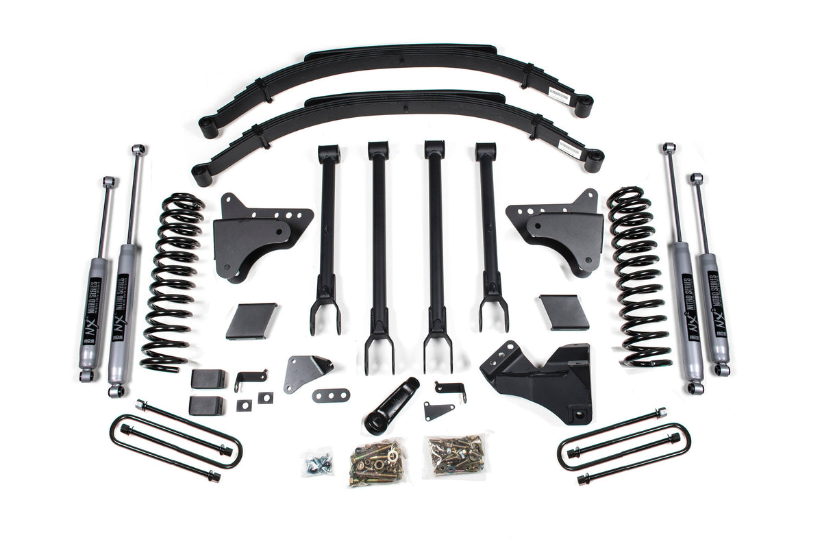 6 Inch Lift Kit w/ 4-Link | Ford F250/F350 Super Duty (05-07) 4WD | Gas