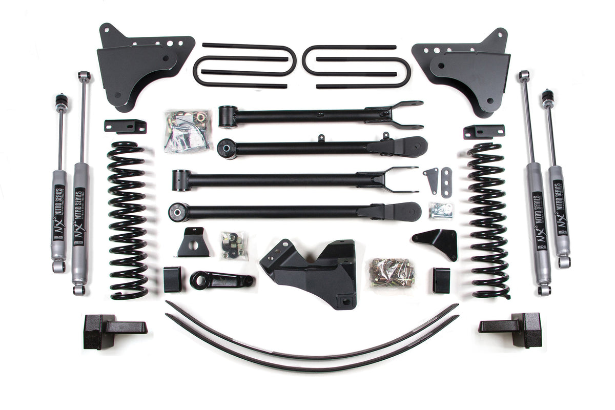 6 Inch Lift Kit w/ 4-Link | Ford F250/F350 Super Duty (05-07) 4WD | Gas