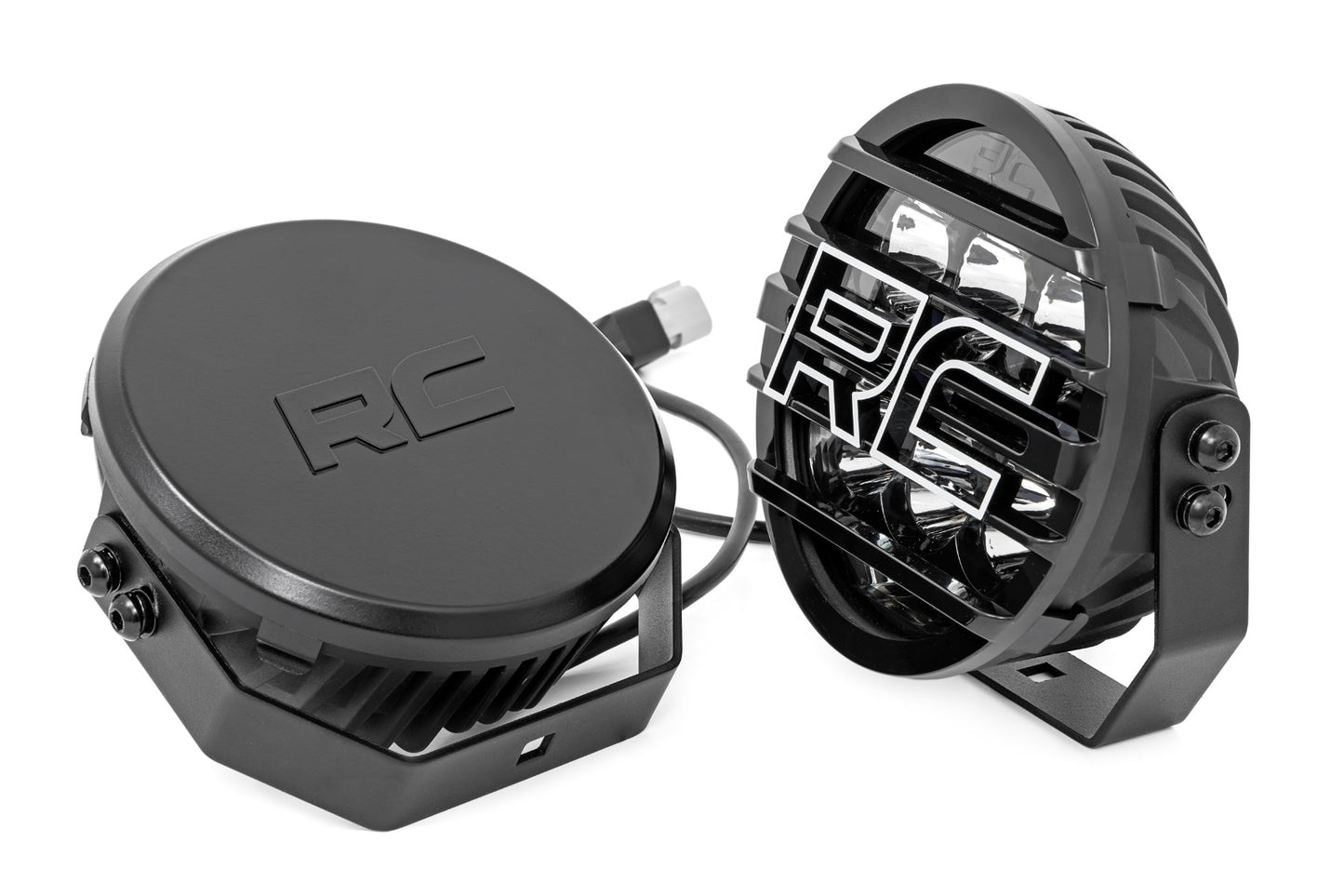 Black Series LED Light Pair | Amber DRL | 6.5 Inch | Round