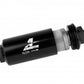 Aeromotive In-Line Filter - (AN -8 Male) 40 Micron Stainless Mesh Element Bright Dip Black Finish