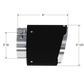 MBRP Universal Carbon Fiber Tip, 3in. ID./5in. OD./ 6.13in L. Angle Cut Dual Wall