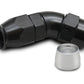Vibrant 45 Degree One Piece Hose End for PTFE Lined Hose Size -8AN