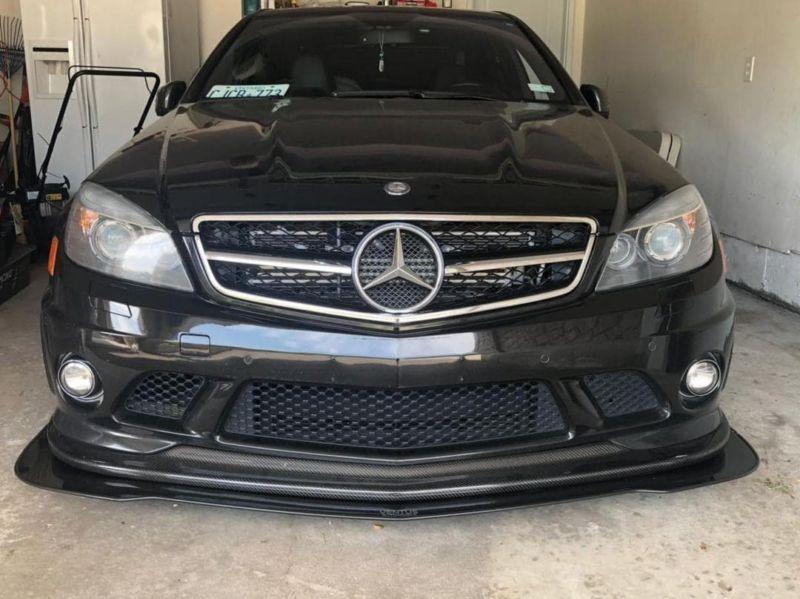 2008-2011 mercedes benz amg c63 w204 Arkym Style CF Front Lip" Front Splitter"  Too Fast Autoparts