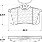 StopTech Street Select Brake Pads - Rear