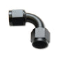 Vibrant -3AN Female 90 Degree Union Adapter (AN to AN) - Anodized Black Only