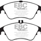 EBC 12+ Mercedes-Benz C250 Coupe 1.8 Turbo Sport Edition Redstuff Front Brake Pads