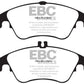 EBC 12+ Mercedes-Benz C250 Coupe 1.8 Turbo Sport Edition Yellowstuff Front Brake Pads