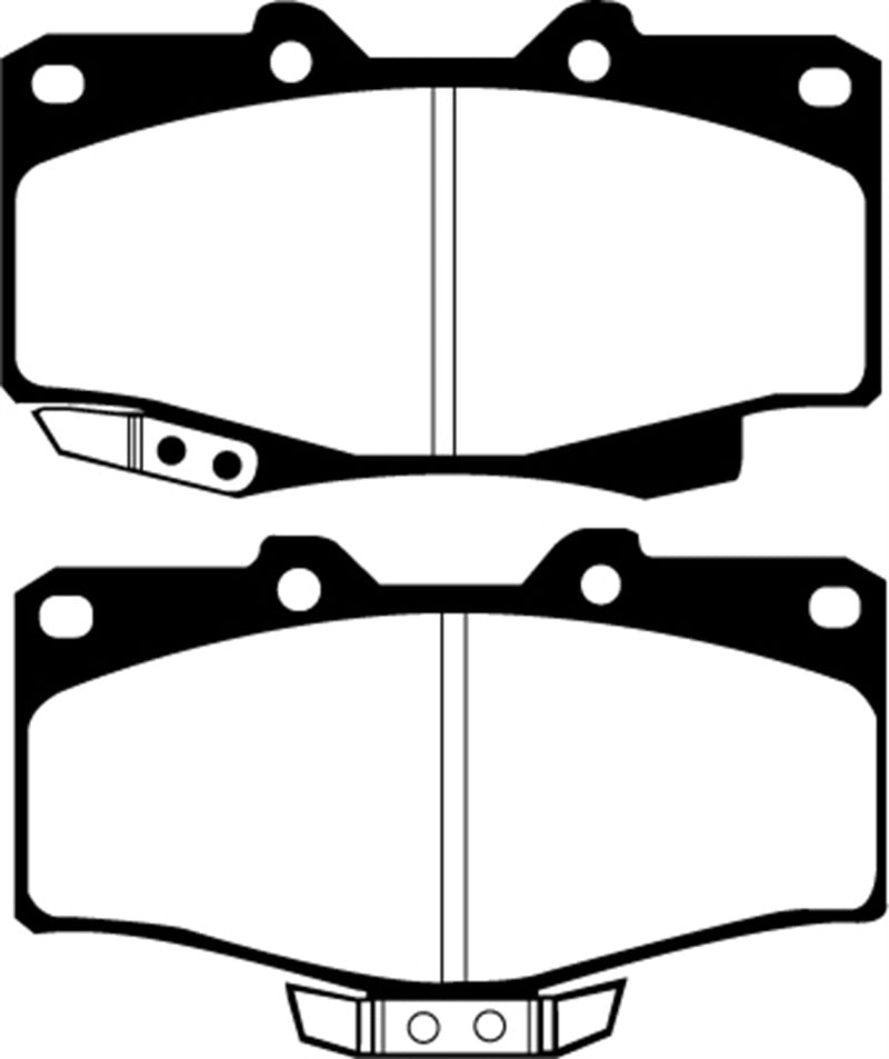 EBC 90-91 Toyota 4 Runner 2.4 Yellowstuff Front Brake Pads