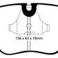 EBC 92-95 BMW M3 3.0 (E36) Redstuff Front Brake Pads