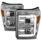 ANZO 11-16 Ford F-250/F-350/F-450 Projector Headlights w/ Plank Style Switchback Chrome w/Amber | Too Fast Autoparts | Order Online