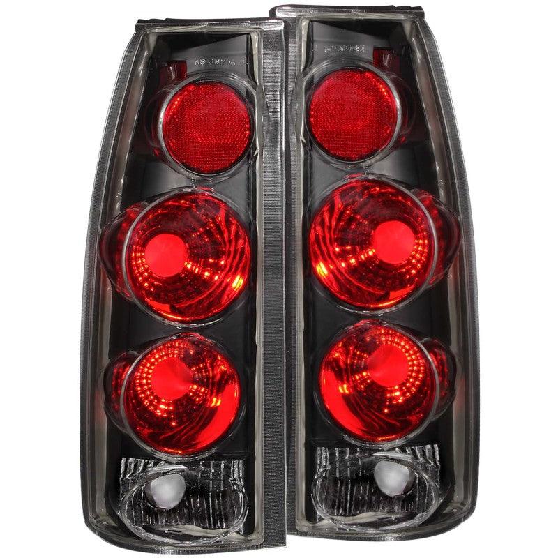 ANZO 1999-2000 Cadillac Escalade Taillights Black 3D Style | Too Fast Autoparts | Order Online | Canada & USA Shipping