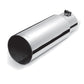 Gibson Round Single Wall Straight-Cut Tip - 3in OD/2.5in Inlet/8in Length - Stainless