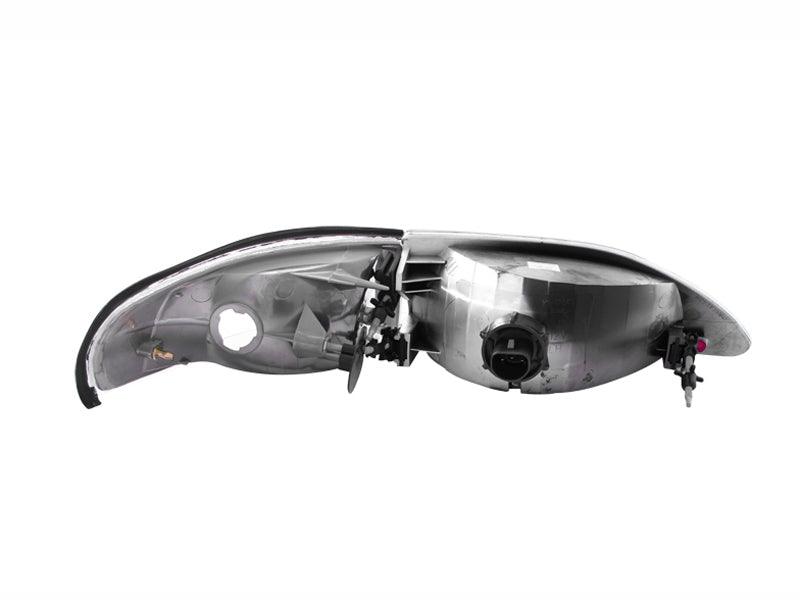 ANZO 1994-1998 Ford Mustang Crystal Headlights Chrome | Too Fast Autoparts | Order Online | Canada & USA Shipping