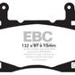 EBC 11-15 Chevrolet Camaro (5th Gen) 6.2 Redstuff Front Brake Pads