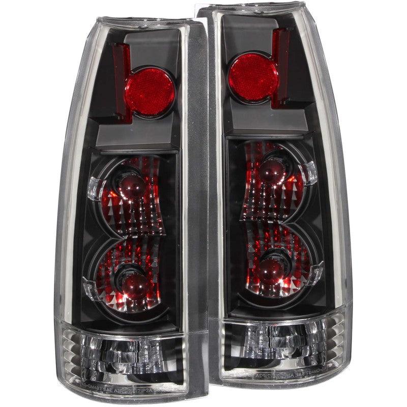 ANZO 1999-2000 Cadillac Escalade Taillights Black - New Gen | Too Fast Autoparts | Order Online | Canada & USA Shipping
