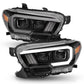 ANZO 2016-2017 Toyota Tacoma Projector Headlights w/ Plank Style Switchback Black w/ Amber w/ DRL | Too Fast Autoparts | Order Online | Canada & USA Shipping