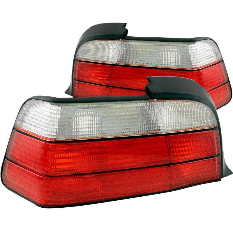 ANZO 1992-1998 BMW 3 Series E36 Coupe/Convertable Taillights Red/Clear | Too Fast Autoparts | Order Online | Canada & USA Shipping